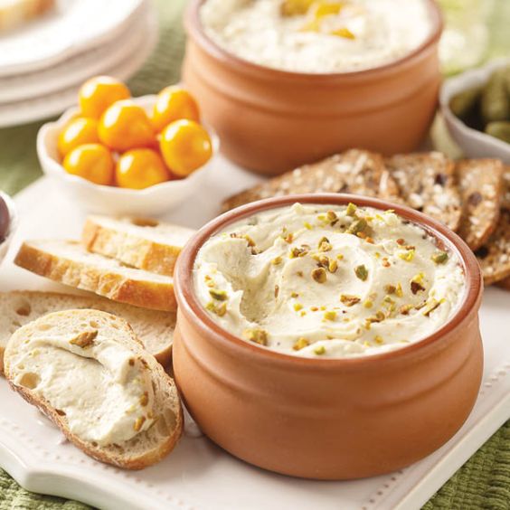 Shop now Gourmet Cheese Spreads - Blue Cheese with Fig Compote and Pistachios Photo